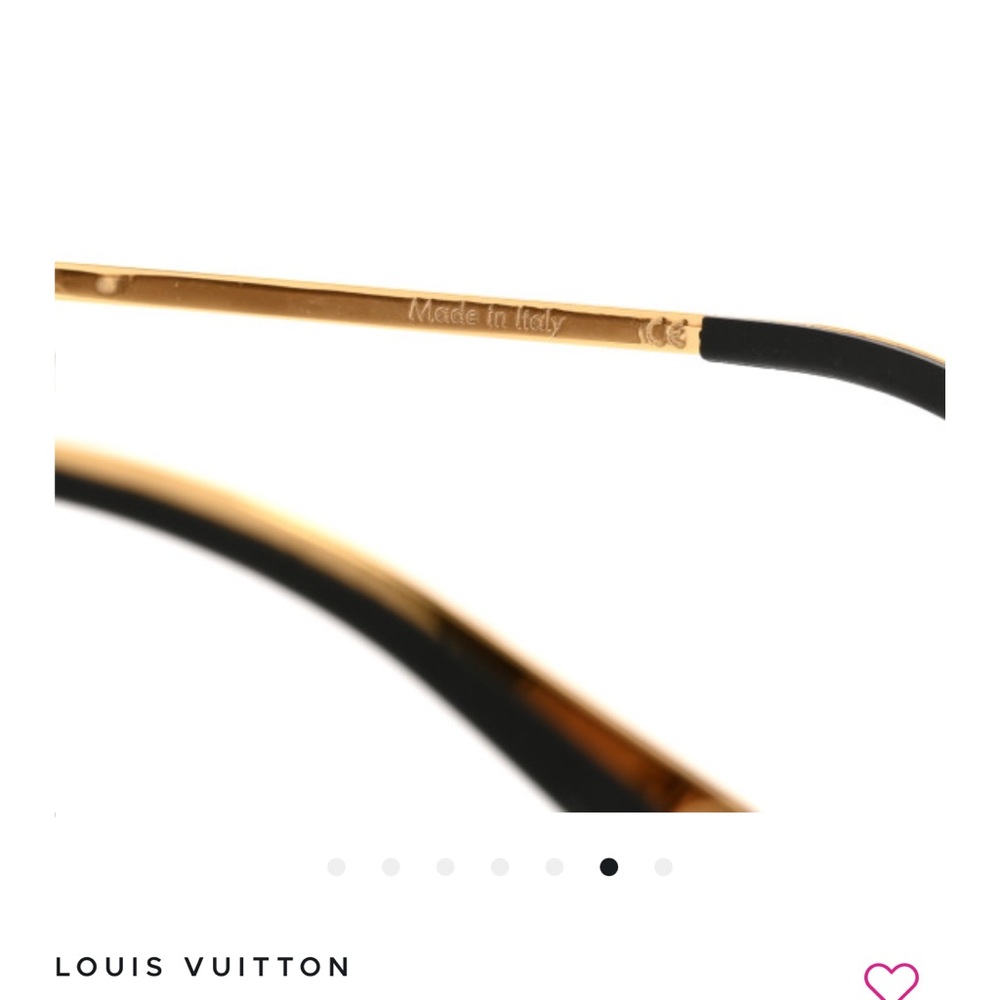 LOUIS VUITTON Monogram Diabolo Menthe Aviator Sunglasses - Picture 11 of 16